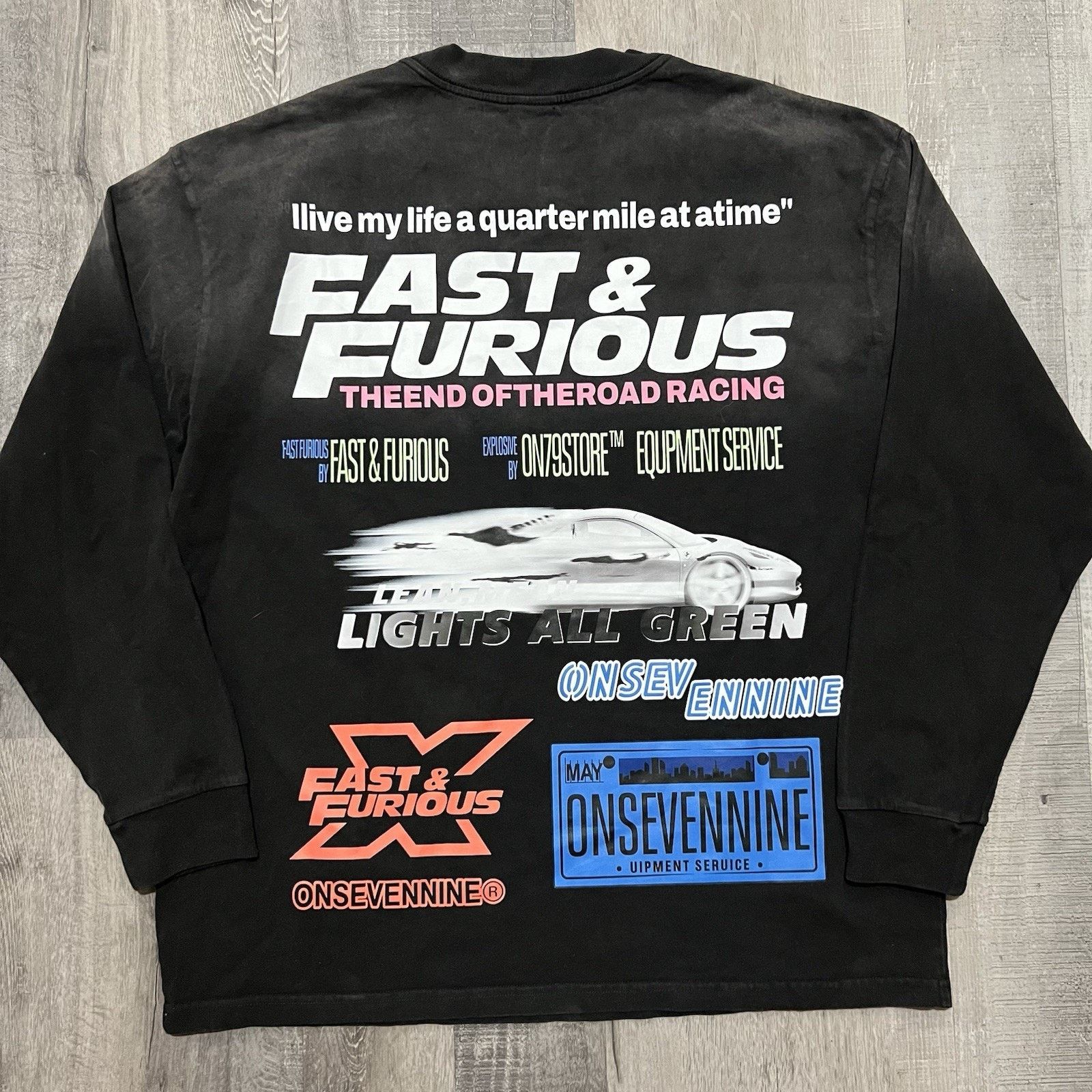 Other Fast And Furious Racing Movie T Shirt Faded Long Sleeve XL Size US XL / EU 56 / 4 - 1 Thumbnail