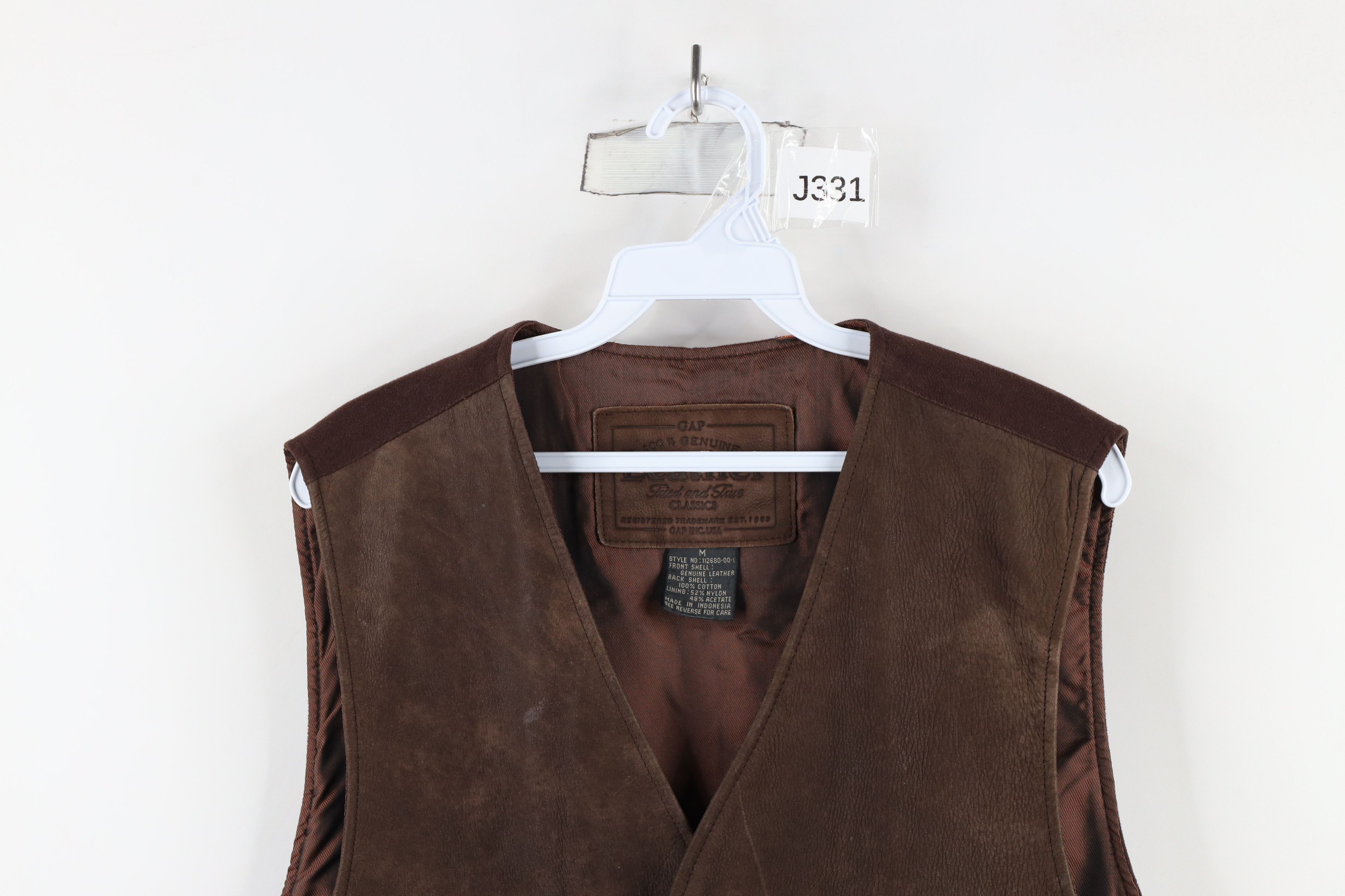 Gap × Vintage Vintage 90s Gap Chamois Cloth Buckle Back Vest Jacket Size US M / EU 48-50 / 2 - 2 Thumbnail