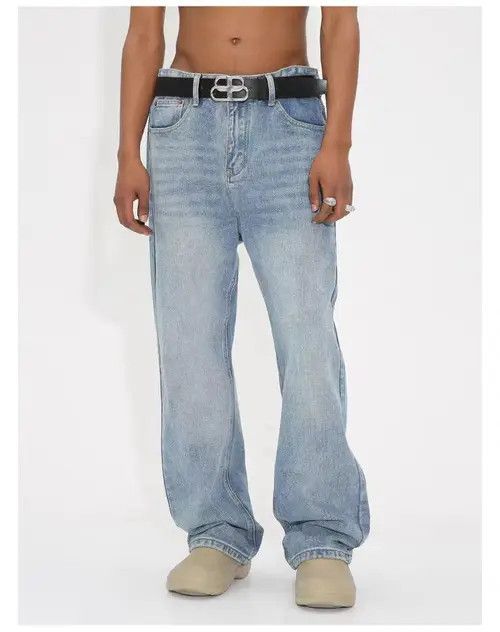 Jean Furuya x Kanno Washed distressed loose baggy jeans y2k Size US 30 / EU 46 - 8 Thumbnail