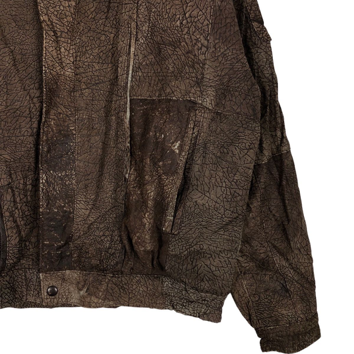 Genuine Leather 🔥Vtg Fly Bomber Leather Jacket Bondage Design Inspector Size US L / EU 52-54 / 3 - 5 Thumbnail