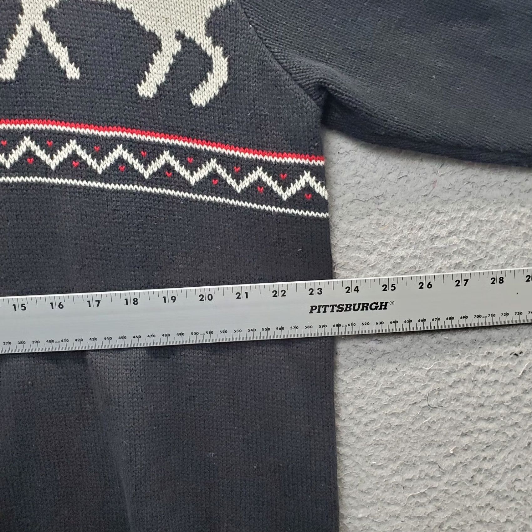 Chaps Chaps Mens XL Multicolor Geometric Chunky Knit Quarter Zip Winter Sweater Size US XL / EU 56 / 4 - 4 Thumbnail