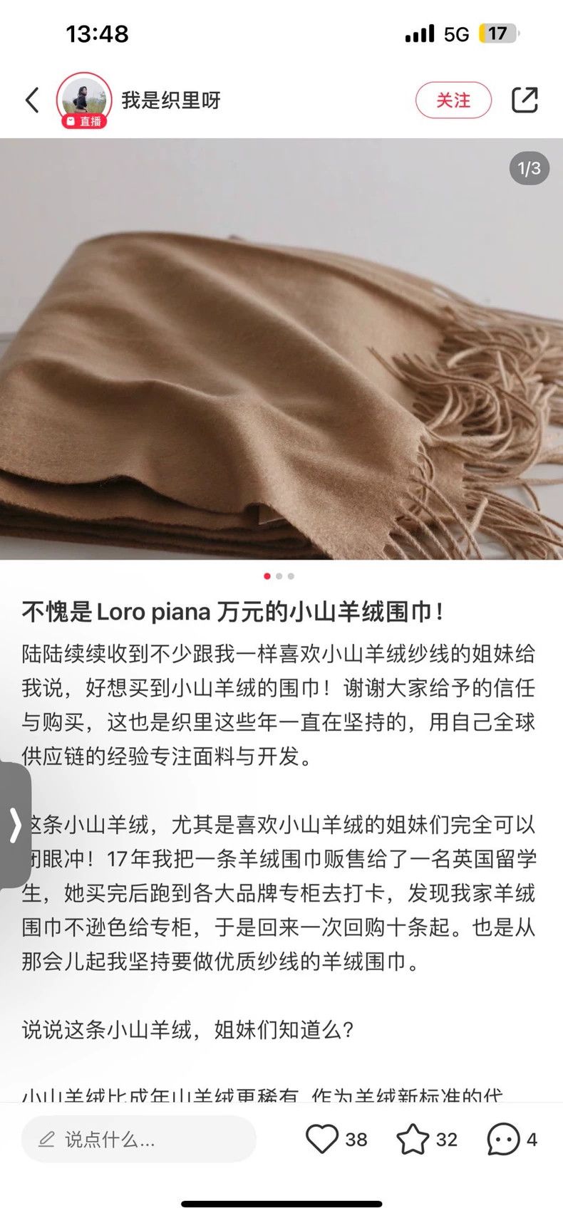 Loro Piana LORO PIANA scarf Size ONE SIZE - 1 Thumbnail
