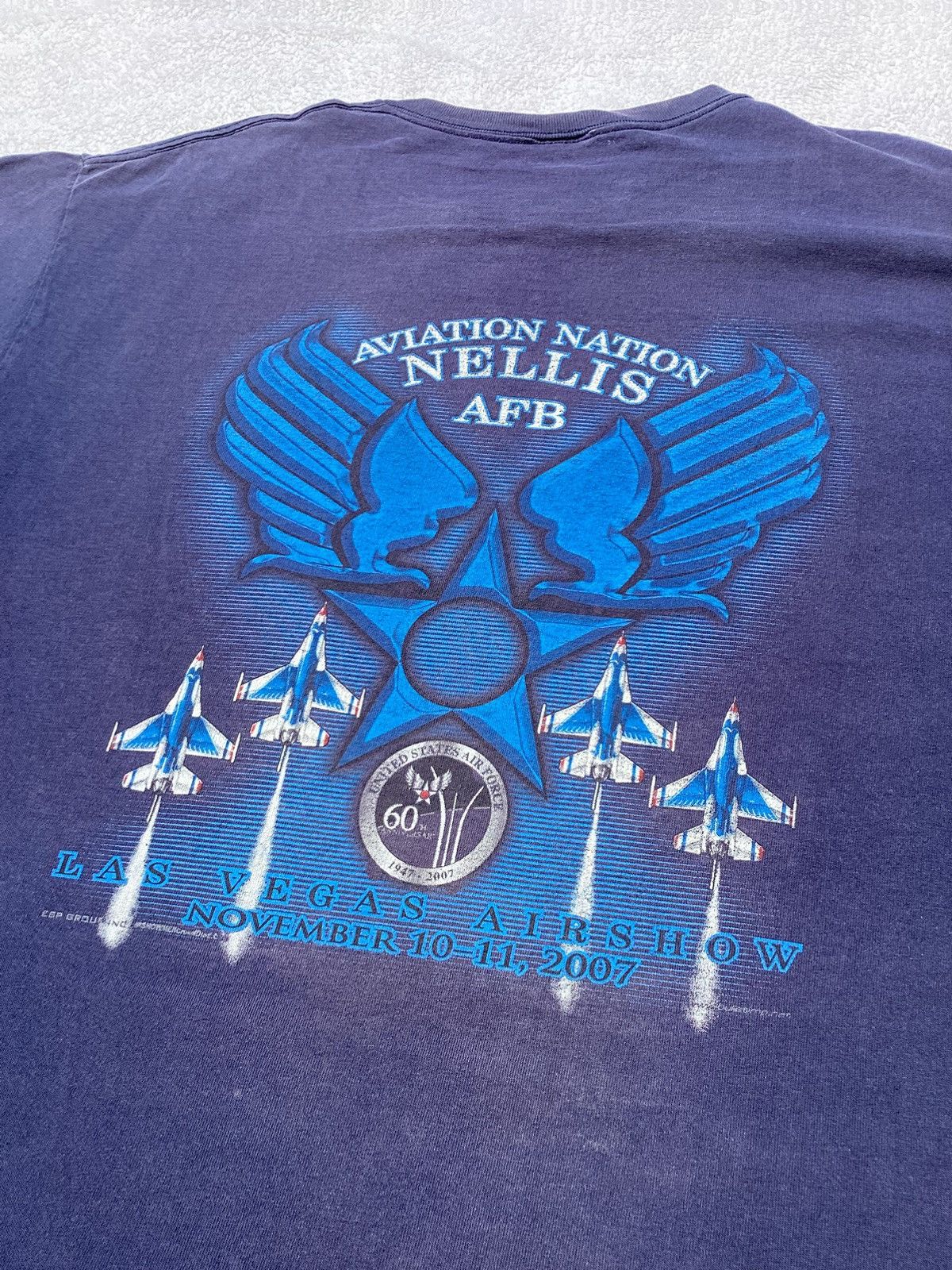 Other 2007 Las Vegas airshow Nellis Air Force Base tshirt Size US XL / EU 56 / 4 - 2 Thumbnail