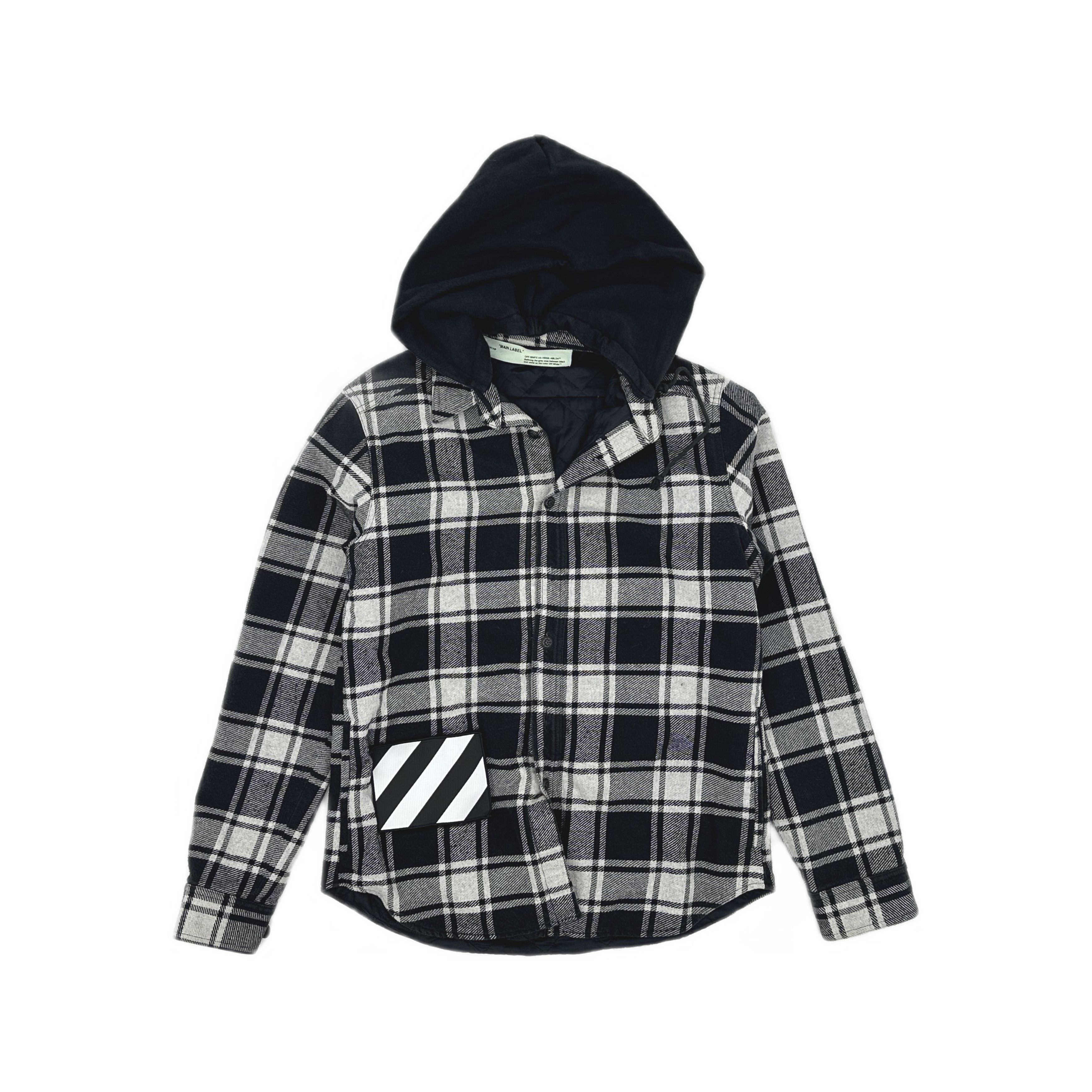Off-White OFF-WHITE Plaid Hooded Flannel Jacket Size XS Size US XS / EU 42 / 0 - 1 Thumbnail