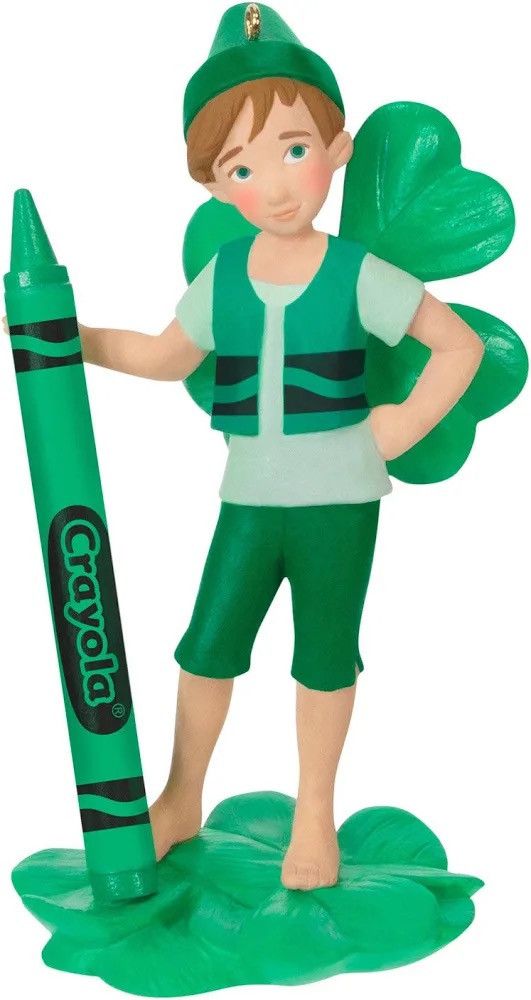 Other Hallmark Crayola Shamrock Fairy Christmas Tree Ornament Size ONE SIZE - 1 Thumbnail