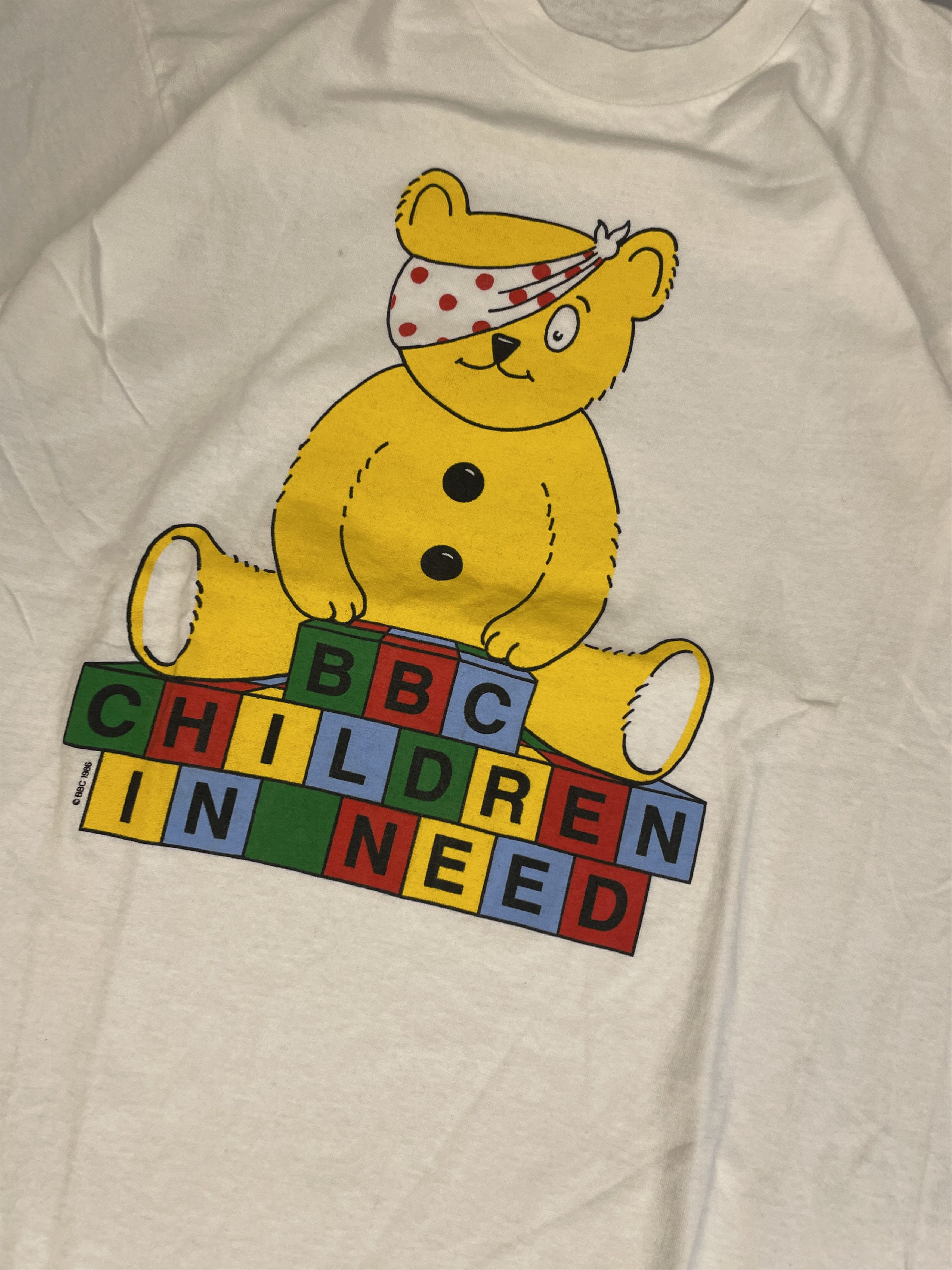 Vintage BBC CHILDREN IN NEED ICONIC SINGLE STITCH TEE Size US M / EU 48-50 / 2 - 6 Thumbnail