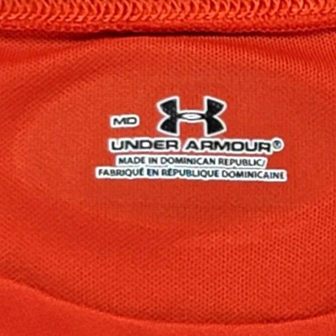 Under Armour Under Armour Shirt Men M Orange Crew Neck Short Sleeve Jersey/HeatGear Pullover T-Shirt Size US M / EU 48-50 / 2 - 4 Thumbnail