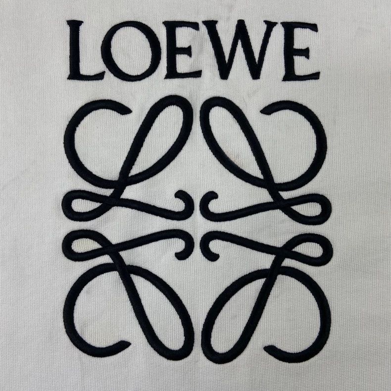 Loewe LOEWE White embroidered hoodie Size S / US 4 / IT 40 - 3 Thumbnail