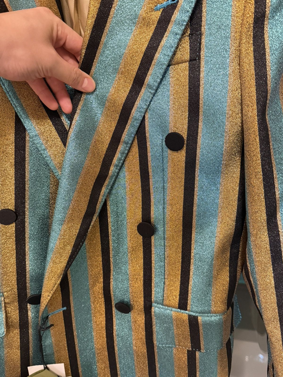 Gucci GUCCI runway Striped Jacket Size 46L - 4 Thumbnail
