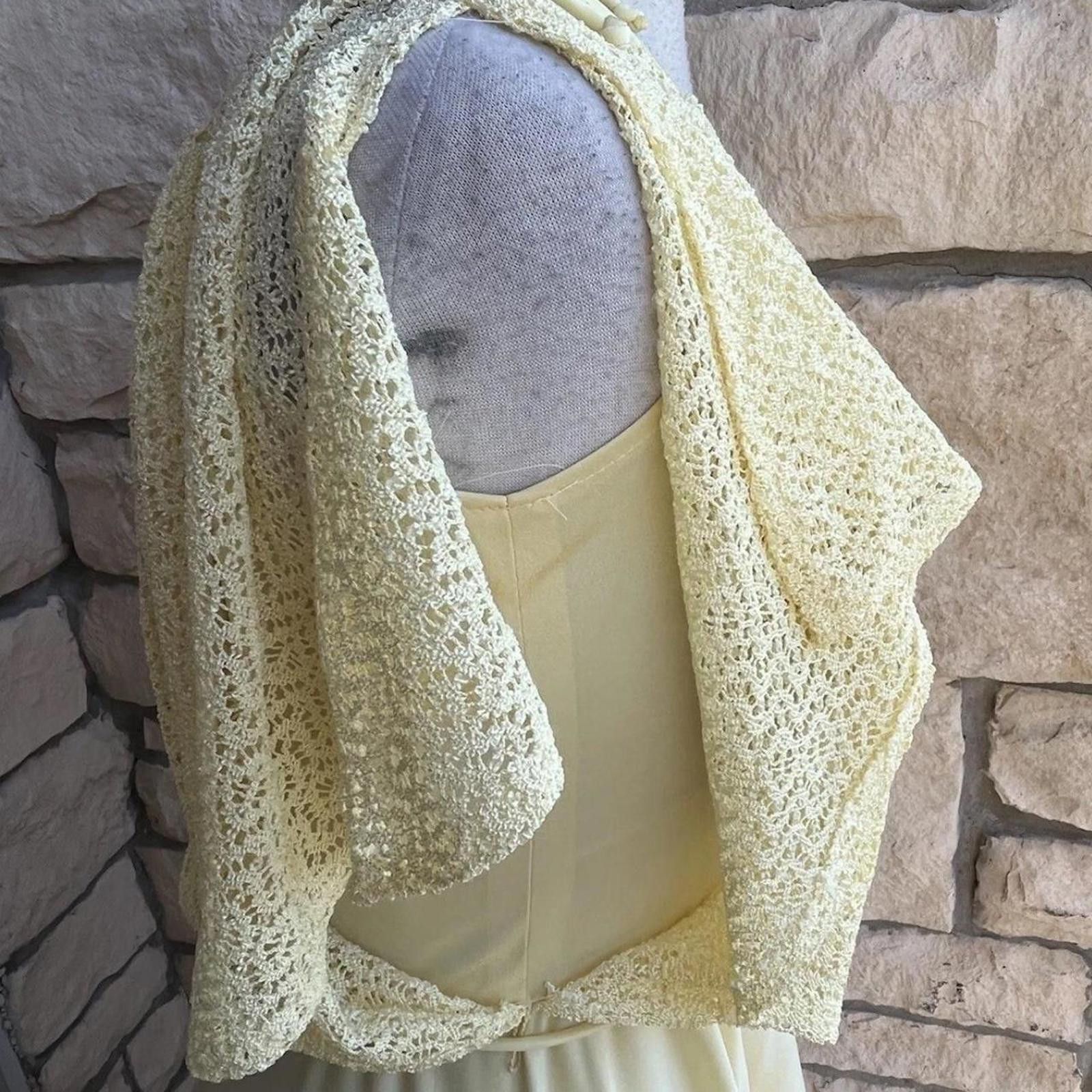 Other Cream yellow maxi drest #boho #cottagecore vintage small Size S / US 4 / IT 40 - 4 Thumbnail
