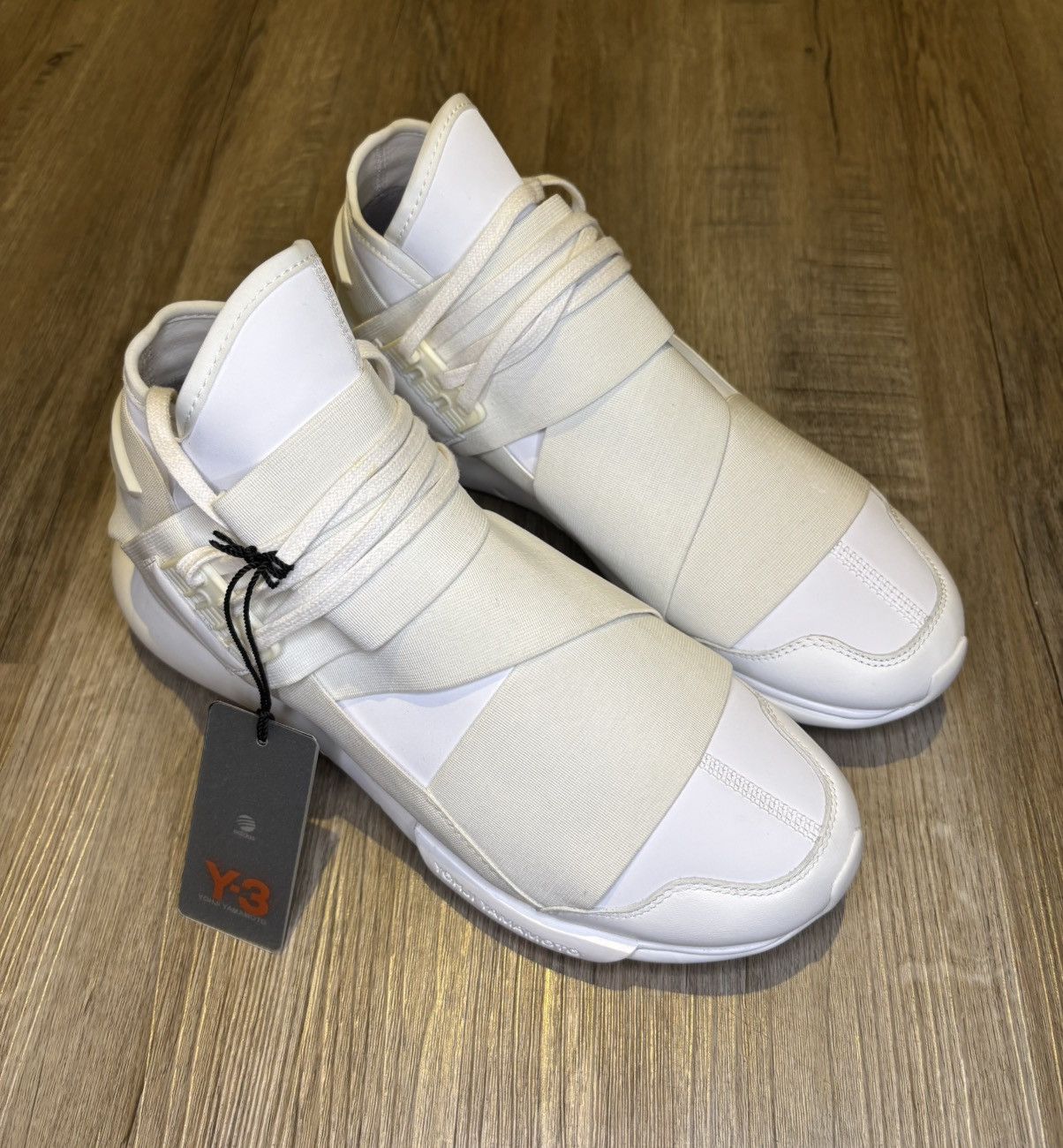 Adidas × Y-3 Adidas x Y-3 Qasa High Triple White 2016 Yohji Yamamoto Size US 8 / EU 41 - 12 Thumbnail