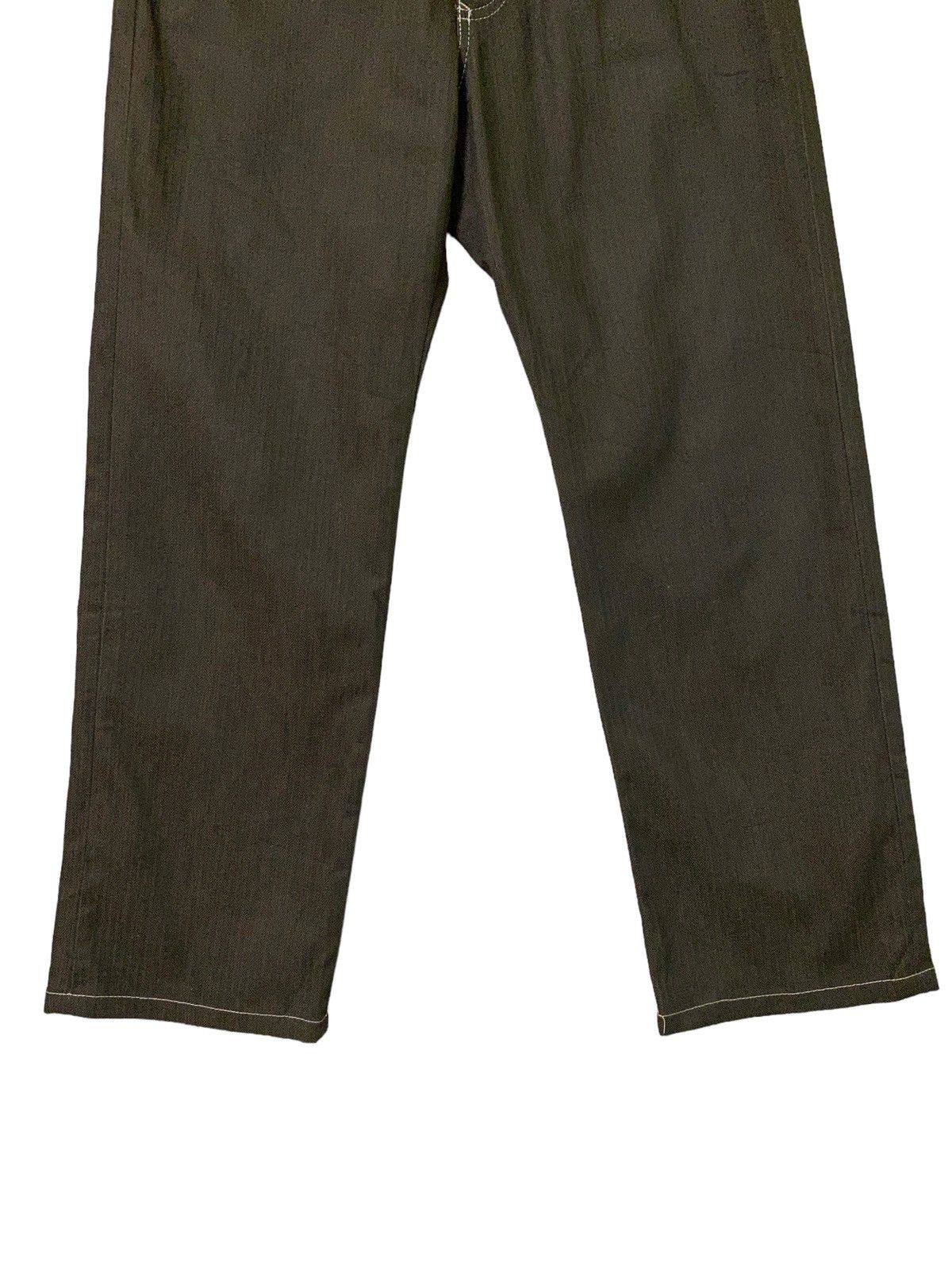 Tete Homme Vintage TETE HOMME Striped Brown Denim Pant Size US 28 / EU 44 - 6 Thumbnail