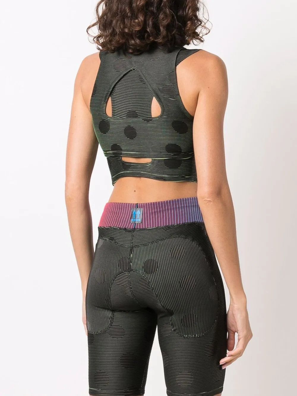 Nike × Off-White o1mle0425 Performance Crop Top in Black & Green Size XS / US 0-2 / IT 36-38 - 4 Thumbnail