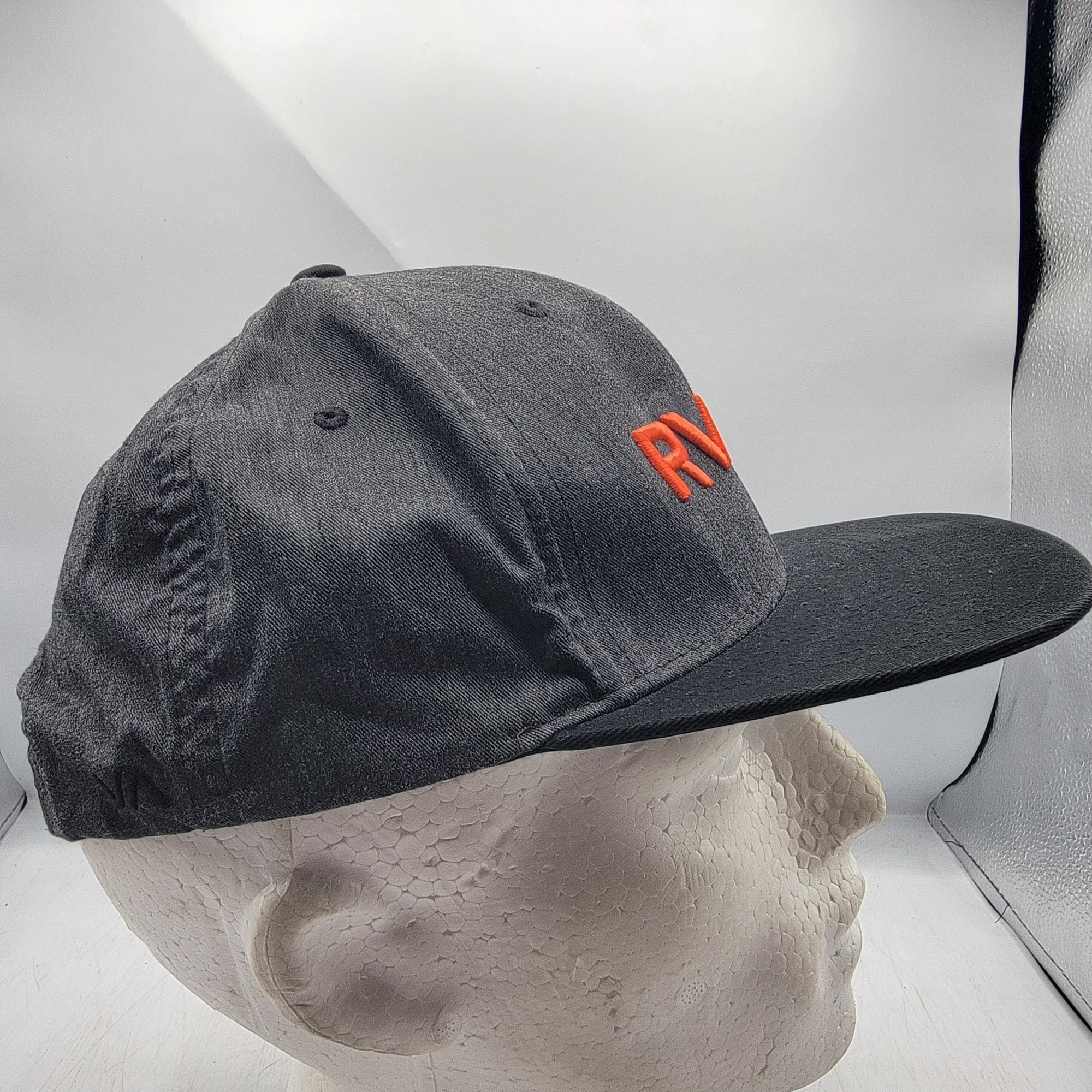 RVCA RVCA Mens Snapback Hat By Pm Tenore Black With Orange Logo Size ONE SIZE - 4 Thumbnail