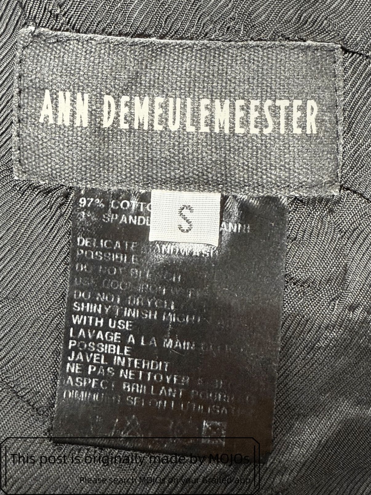 Ann Demeulemeester Ann Demelemeester Unevenness Jacket mojos18421626 Size US S / EU 44-46 / 1 - 8 Thumbnail