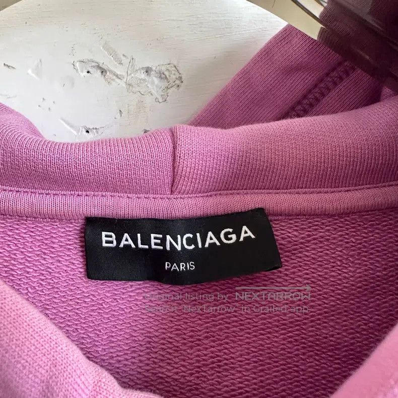 Balenciaga Balenciaga Pink Slogan Sweatshirt Size US XS / EU 42 / 0 - 3 Thumbnail