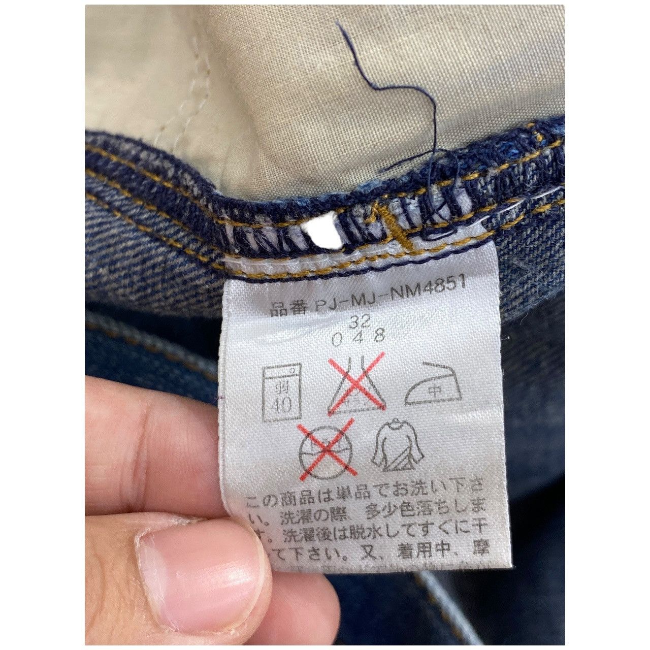 Polo Ralph Lauren Vintage Polo Laph Lauren 3 Quarter Blue Wash Carpenter Jeans Size US 33 - 15 Thumbnail