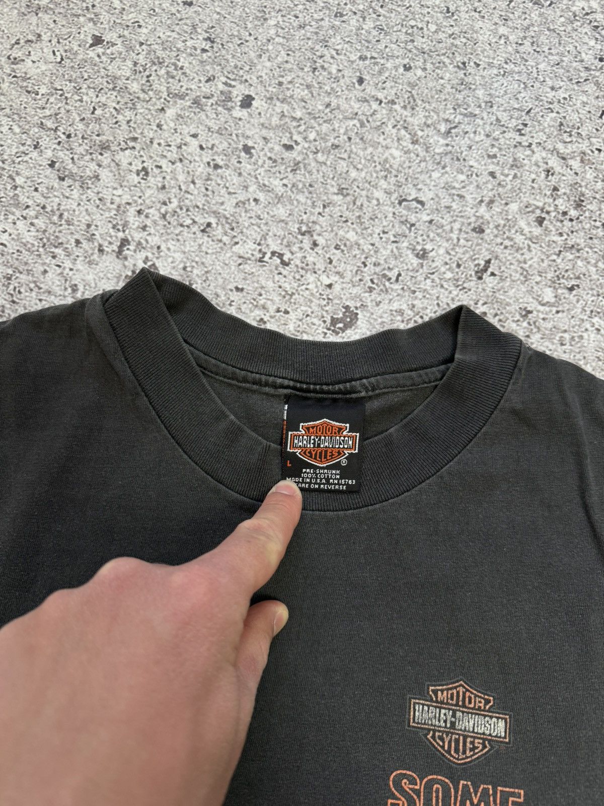 Harley Davidson × Vintage Rare Vintage Harley Davidson Some Live To Ride 1997 T-Shirt Size US L / EU 52-54 / 3 - 9 Thumbnail
