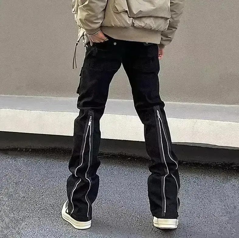 Japanese Brand Black cargo jeans Size US 32 / EU 48 - 1 Thumbnail