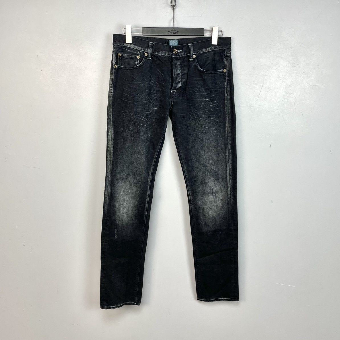 Christian Audigier Vintage Christian Audigier Big Logo Embroidered Baggy Jeans Size US 34 / EU 50 - 5 Thumbnail