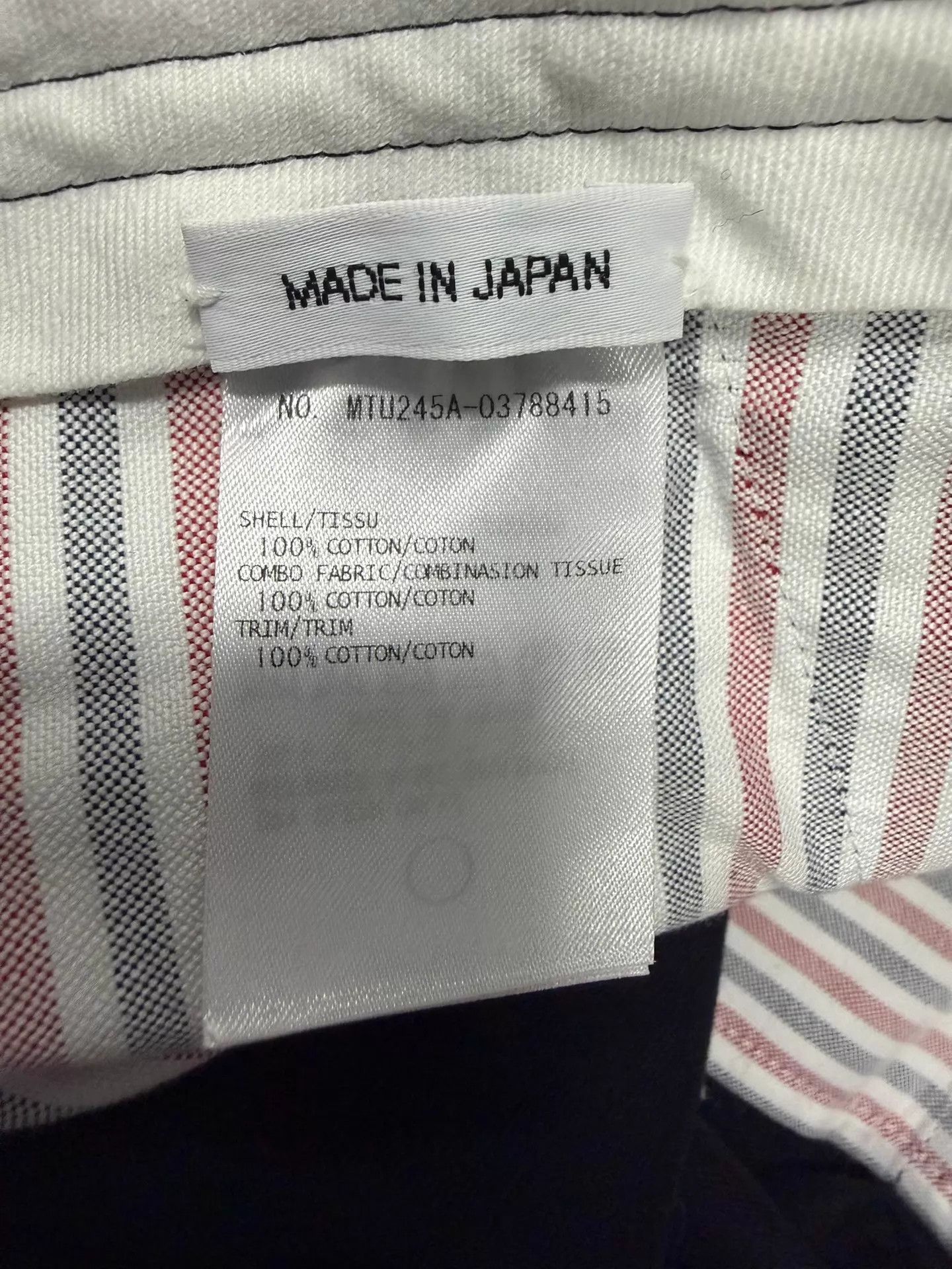 Thom Browne Thom Browne Classic 4-Bar Chino Navy Blue Size 2 Size US 32 / EU 48 - 5 Thumbnail