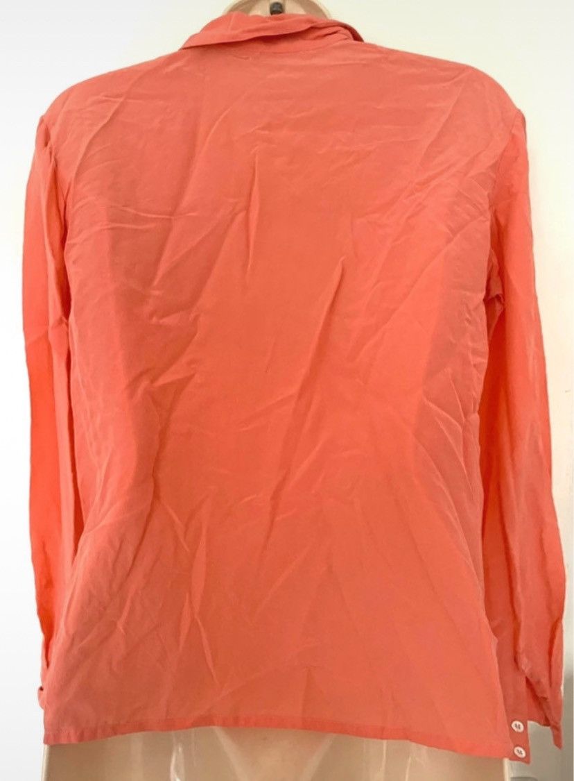 Designer × Japanese Brand × Vintage Y2K Retro JADE LANTERN 100% Pure Silk Chinese Peach Shirt M Size M / US 6-8 / IT 42-44 - 4 Thumbnail