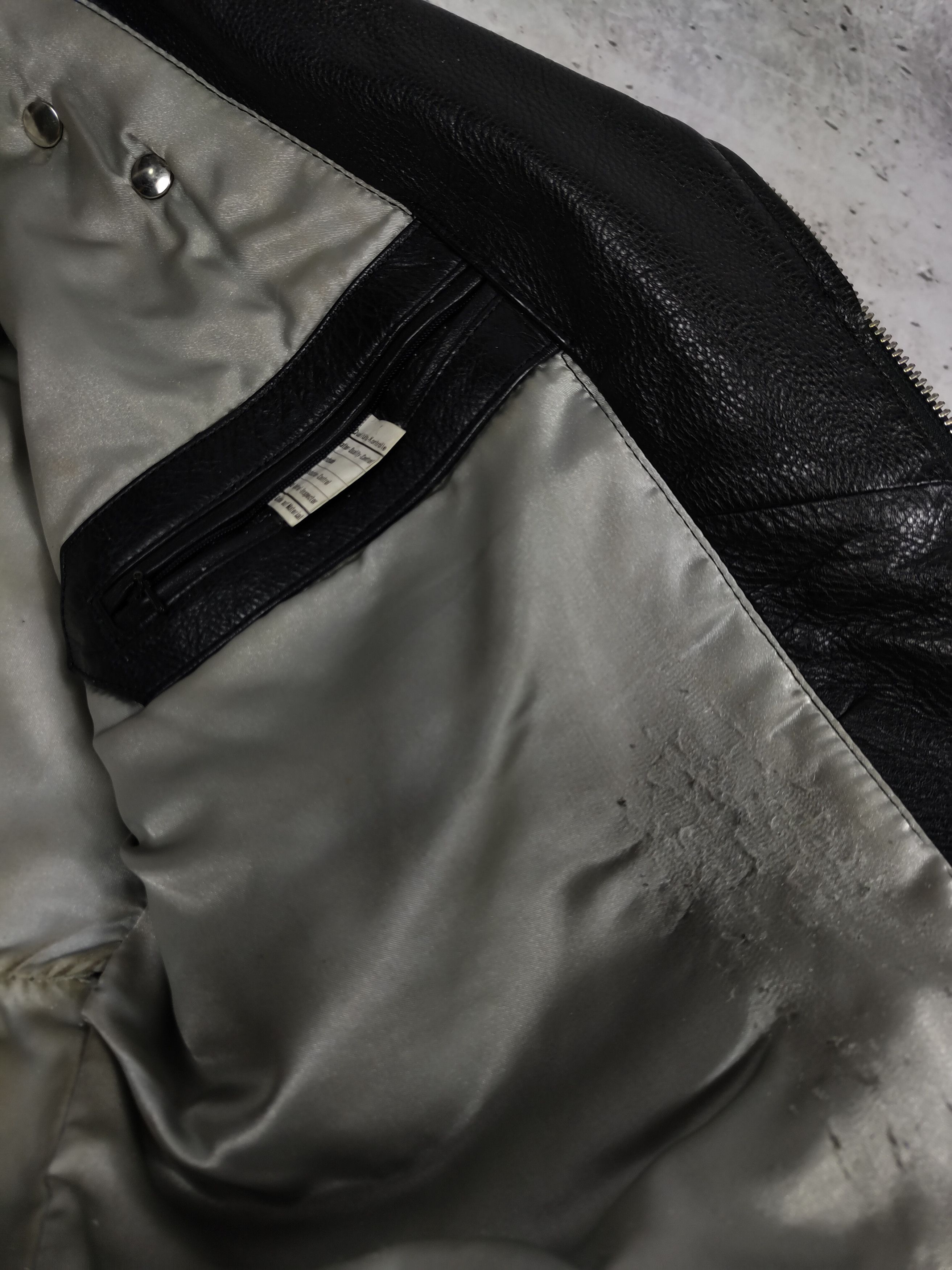 Leather × Vintage Vintage Leather Biker Jacket Size US L / EU 52-54 / 3 - 9 Thumbnail