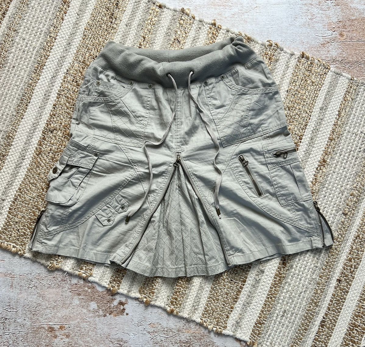 If Six Was Nine × Japanese Brand Vintage Japanese front and back zippers cargo skirt Size 28" / US 6 / IT 42 - 1 Thumbnail