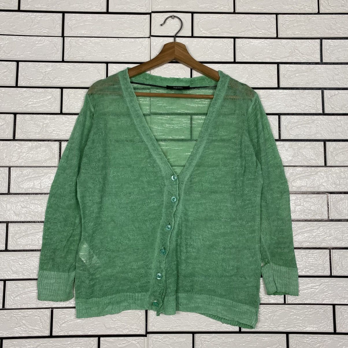 Diesel 📌Light Cardigan Button Cropped Diesel Size US M / EU 48-50 / 2 - 2 Thumbnail