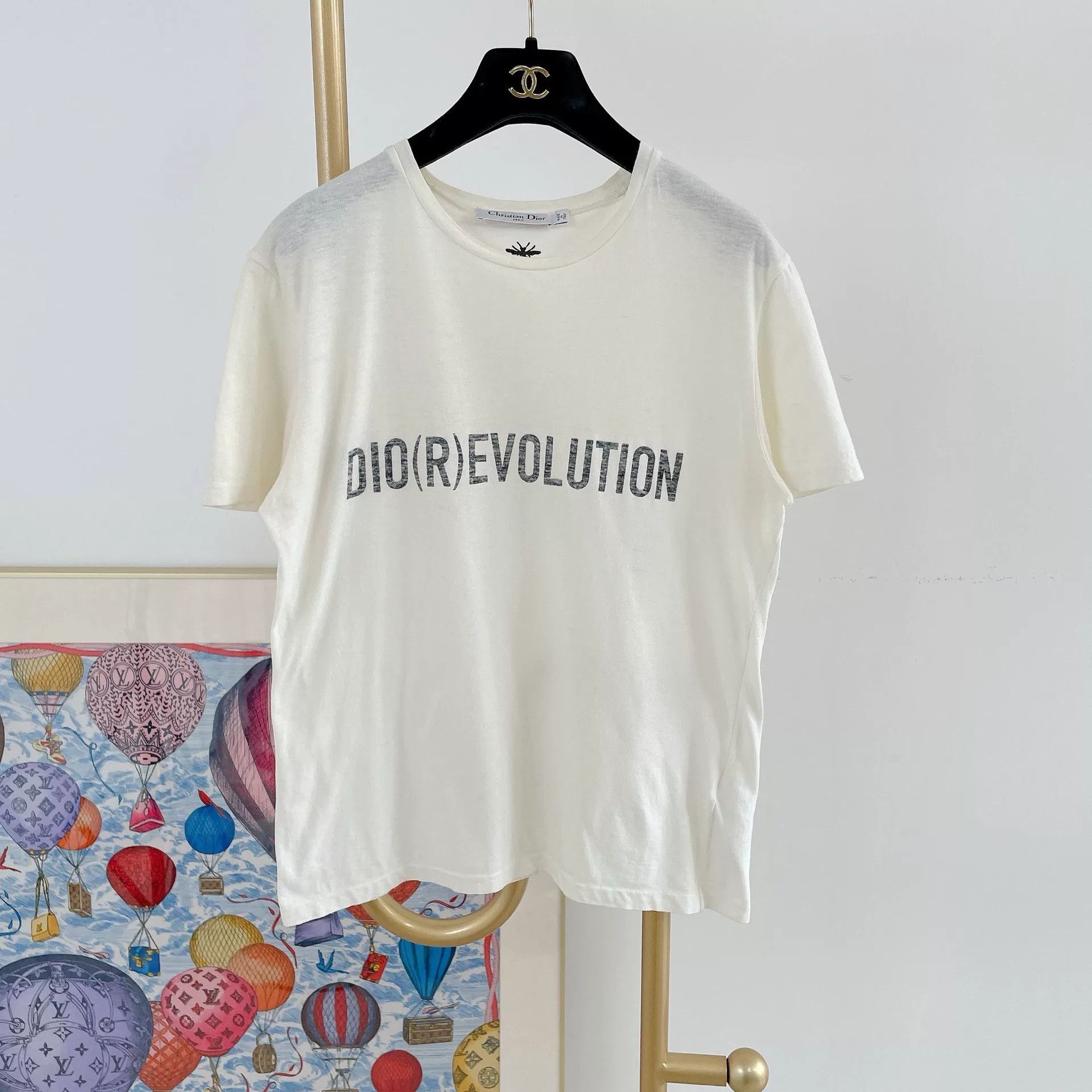 Dior Christian Dior White Logo T-Shirt S Size US S / EU 44-46 / 1 - 1 Thumbnail