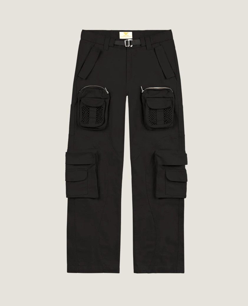 Trendt Vision Men’s Tactical Multi Pocket Utility Black Cargo Pants Size US 36 / EU 52 - 3 Thumbnail