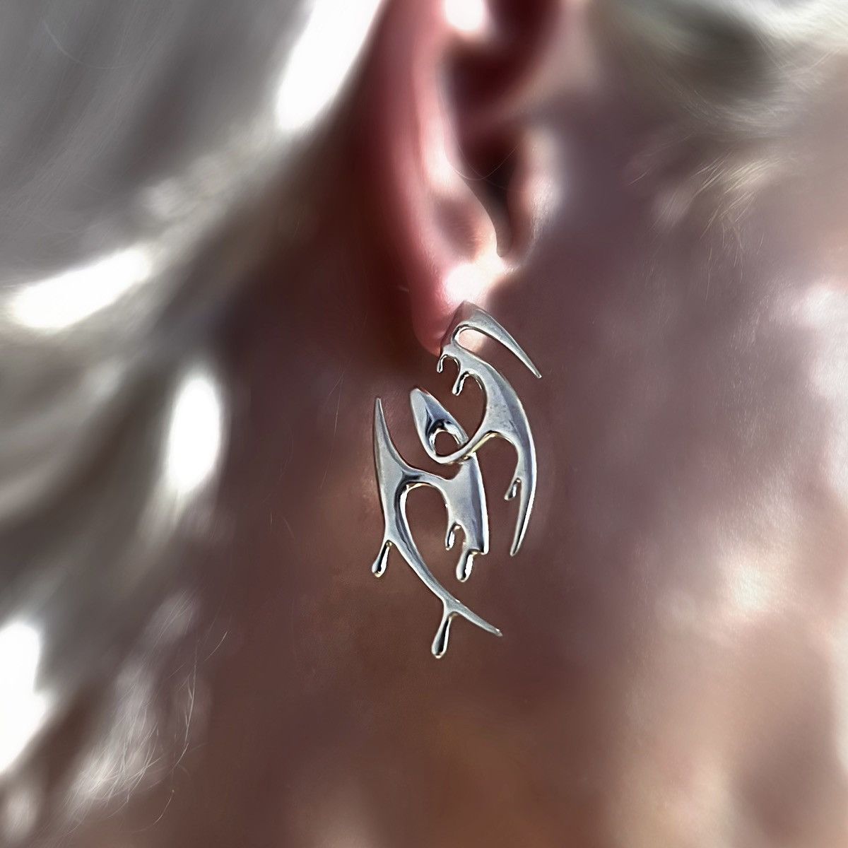 Other SYDORIA MELTING EARRING SILVER Size ONE SIZE - 2 Thumbnail