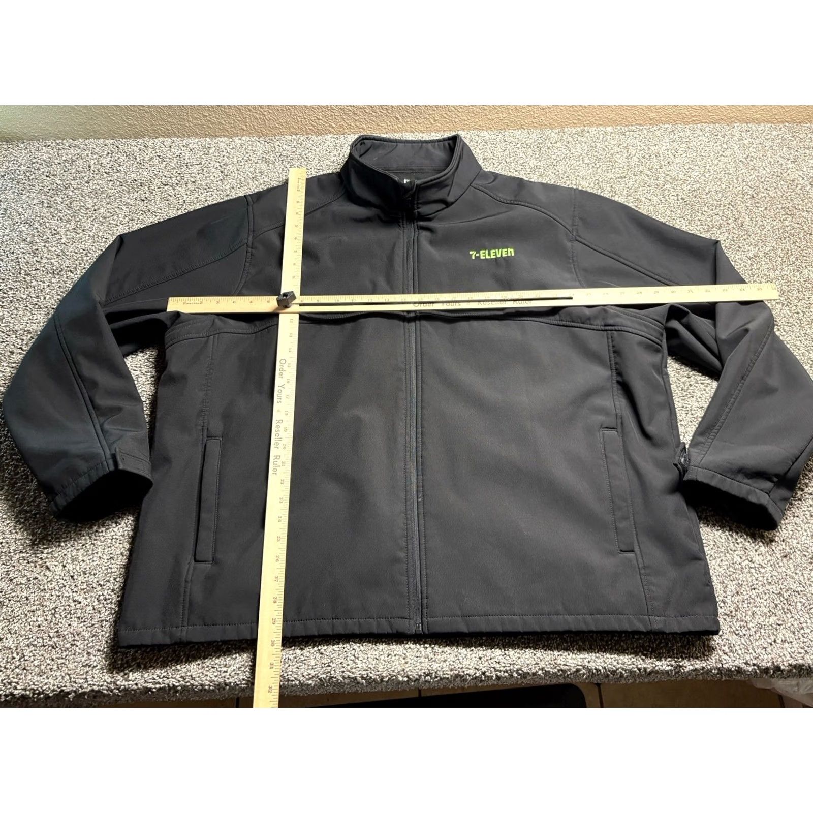 Vintage 7-11 Jacket Employee Adult 3XL Black Full Zip Uniform Shirt Mens Size US XXL / EU 58 / 5 - 4 Thumbnail