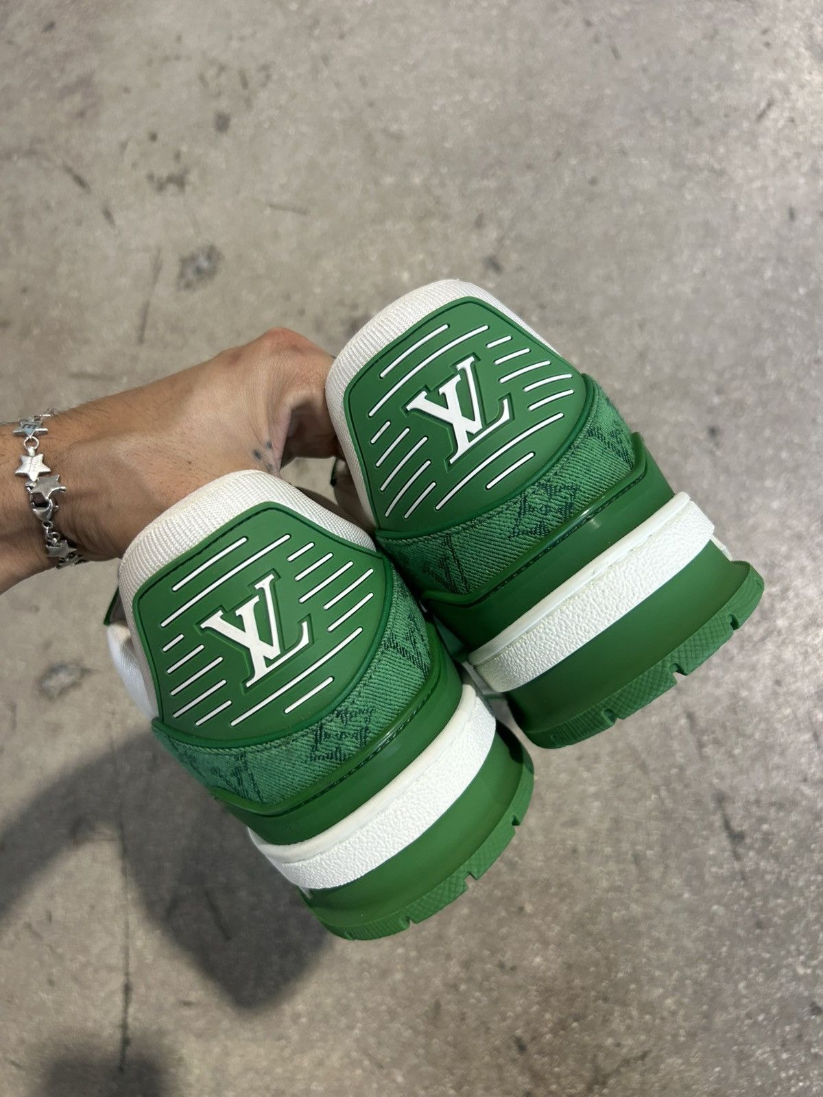 Louis Vuitton Green Louis Vuitton Trainers Size US 12 / EU 45 - 4 Thumbnail
