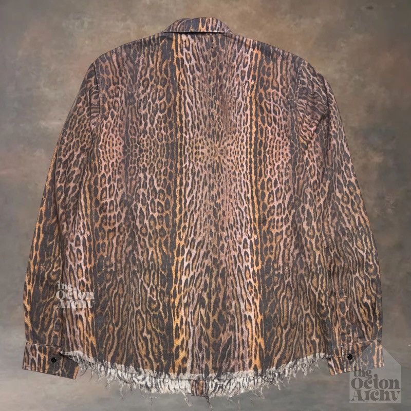 Amiri Amiri Distressed Leopard Printed Flannel Shirt Brand New Size US L / EU 52-54 / 3 - 2 Thumbnail