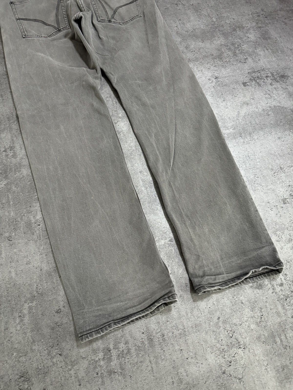Adidas × Vintage Adidas Crazy Vintage Baggy Jeans Denim Grey Logo Rap Skate Size US 34 / EU 50 - 3 Thumbnail