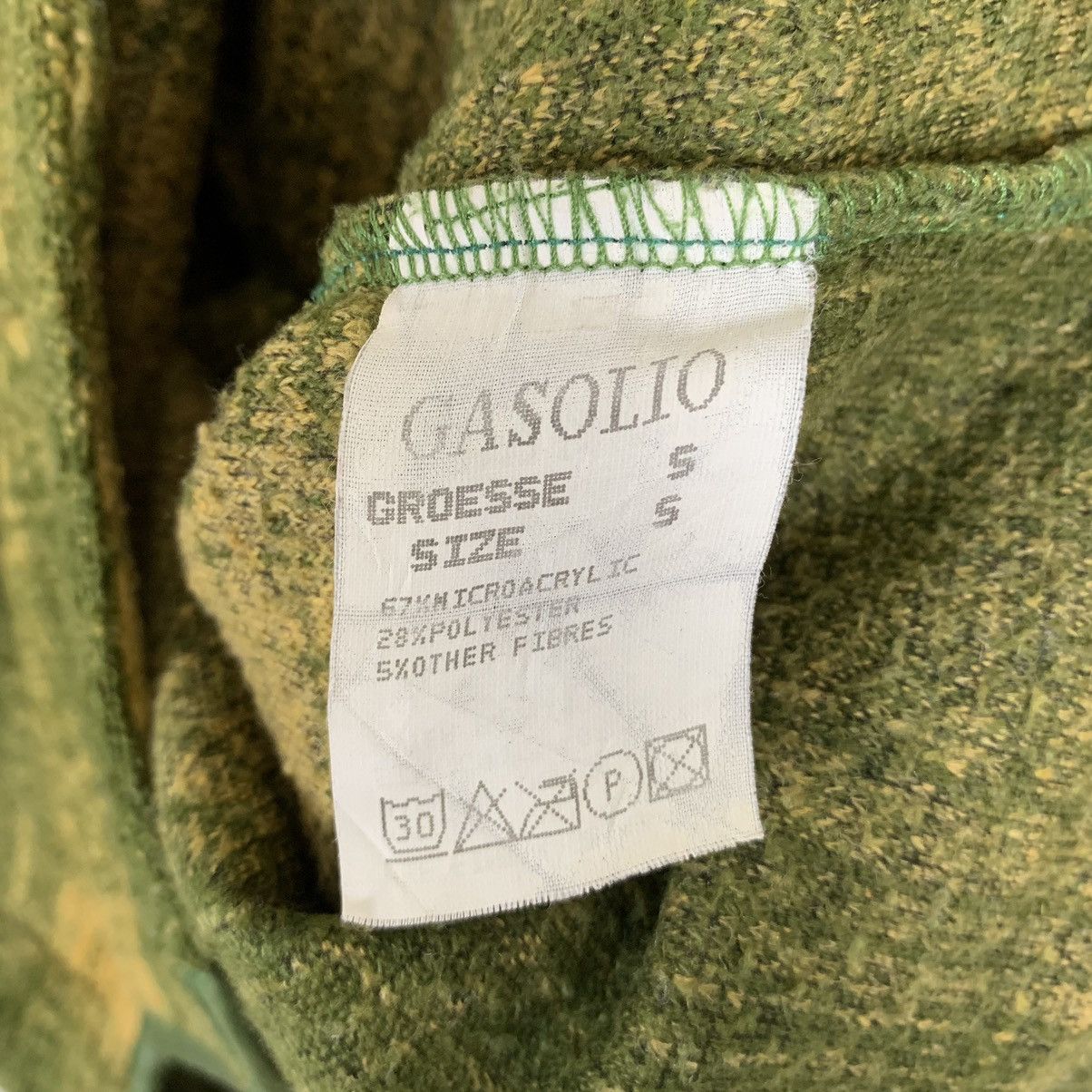 Vintage Vintage Gasolio Checkerboard Half Zip Gasolio Pullover Size US S / EU 44-46 / 1 - 9 Thumbnail