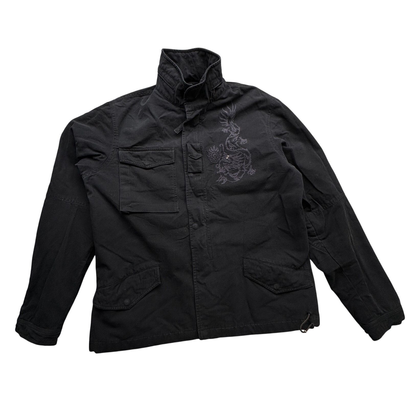 Maharishi Maharishi Black Canvas Jacket Mens Medium Bomber Military Size US M / EU 48-50 / 2 - 1 Thumbnail