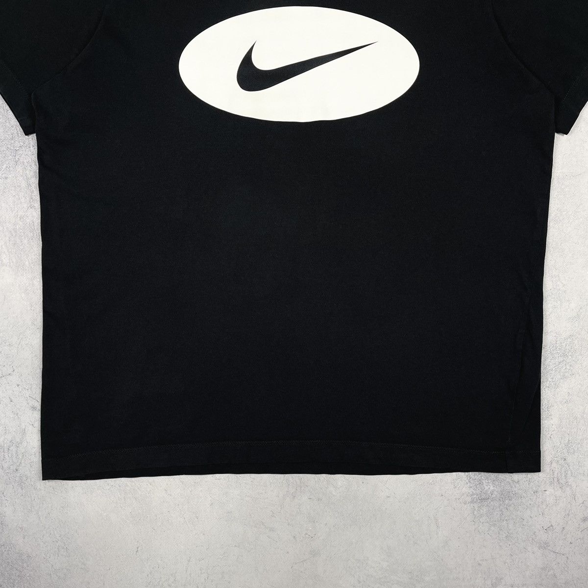 Nike Nike double swoosh drill y2k big logo tee Size US L / EU 52-54 / 3 - 4 Thumbnail