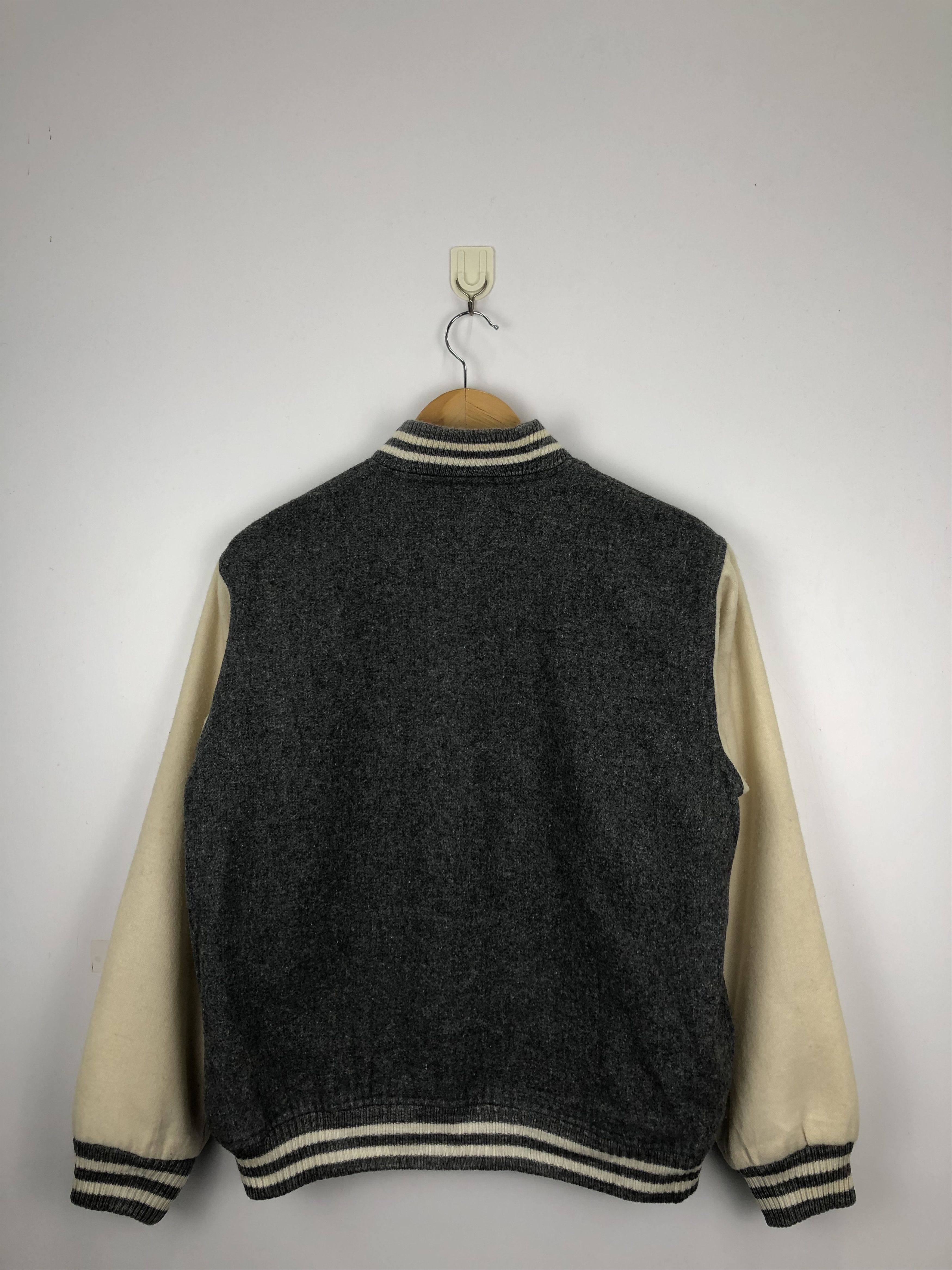 Japanese Brand Vintage 80s Troy Bros Wool Varsity Jacket V0441 Size US M / EU 48-50 / 2 - 3 Thumbnail
