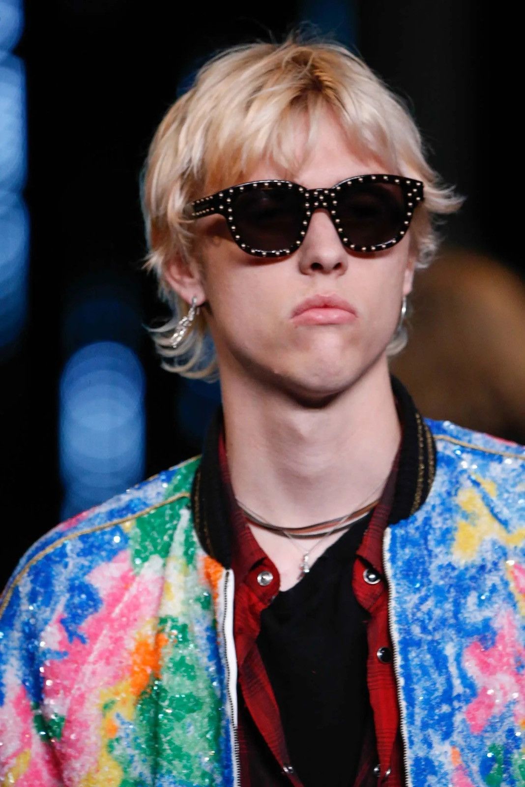 Saint Laurent Paris SAINT LAURENT PARIS BY HEDI SLIMANE 16SS SEQUIN BOMBERJACKET Size US S / EU 44-46 / 1 - 13 Thumbnail