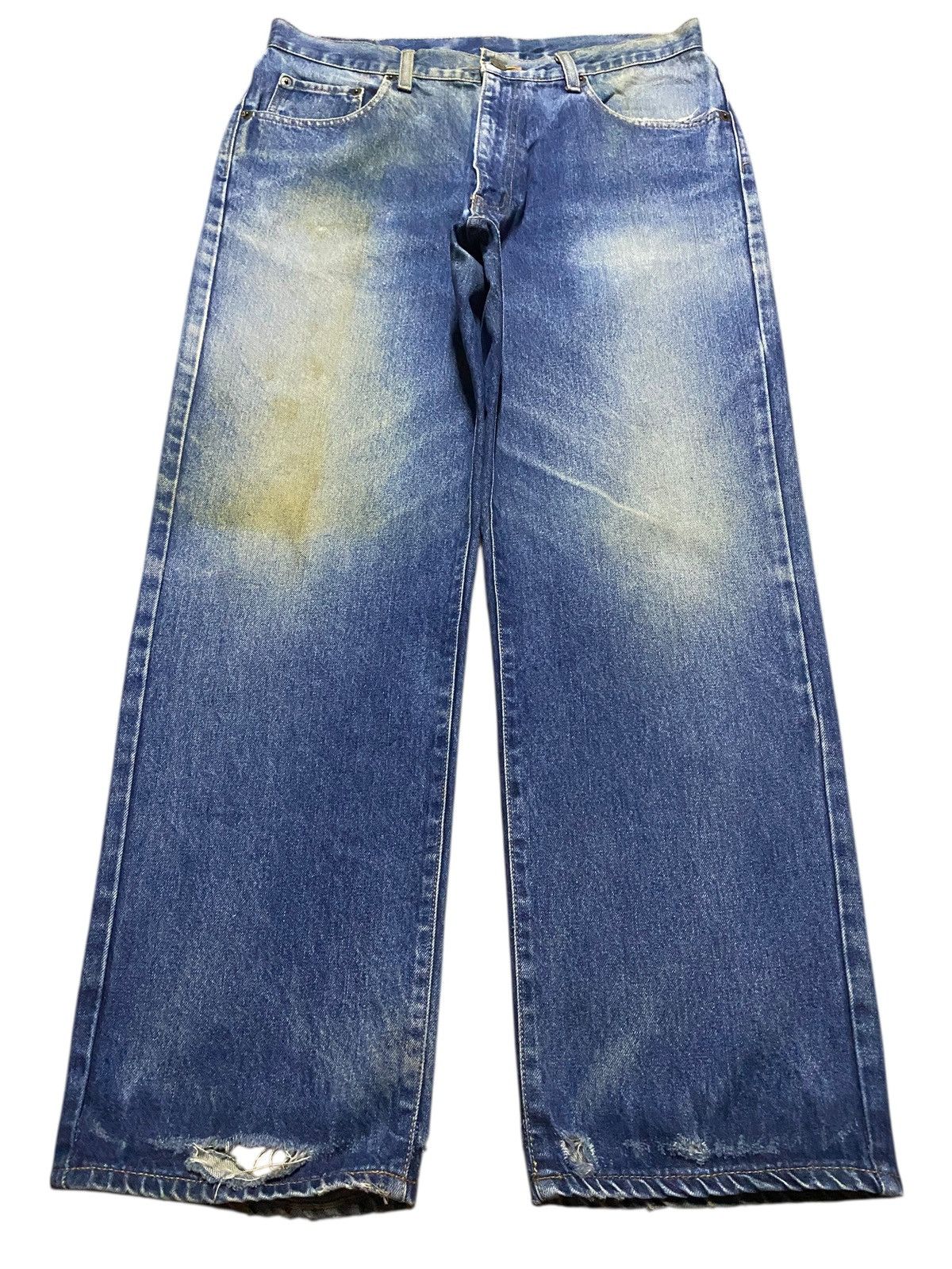 Vintage Warehouse Sand Wash Distressed Baggy Jeans
