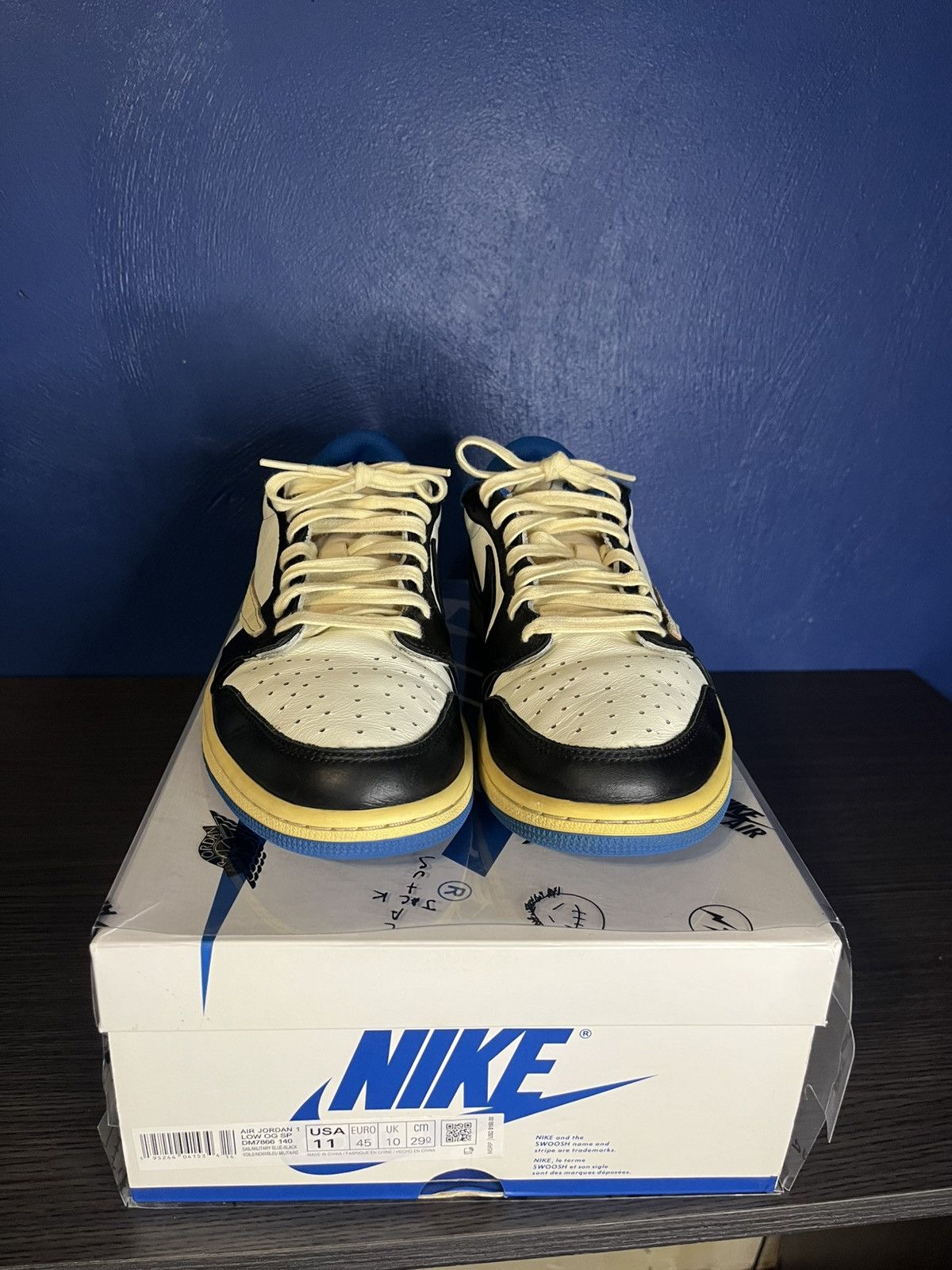 Fragment Design × Nike × Travis Scott Jordan 1 Retro Low OG SP Fragment x Travis Scott Size US 11 / EU 44 - 2 Thumbnail