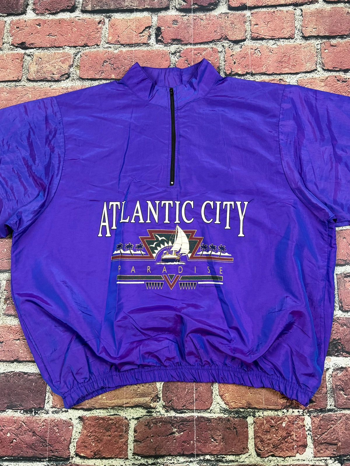 Other Vintage Wise Guy Atlantic City Surf Style Zip Windbreaker Size US XL / EU 56 / 4 - 3 Thumbnail