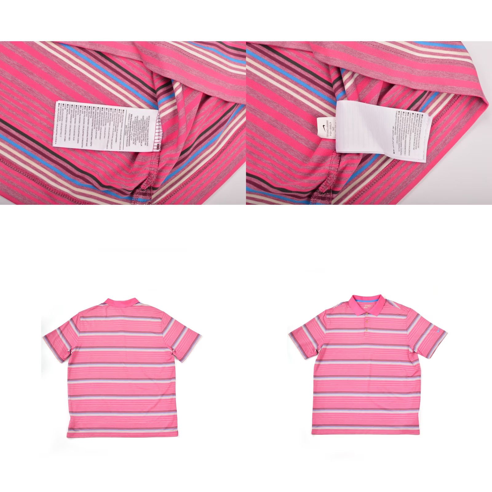 Nike Nike Golf Polo Shirt Tour Performance Dri-Fit Striped 479981-654 Size XXL 2XL Size US XXL / EU 58 / 5 - 8 Thumbnail