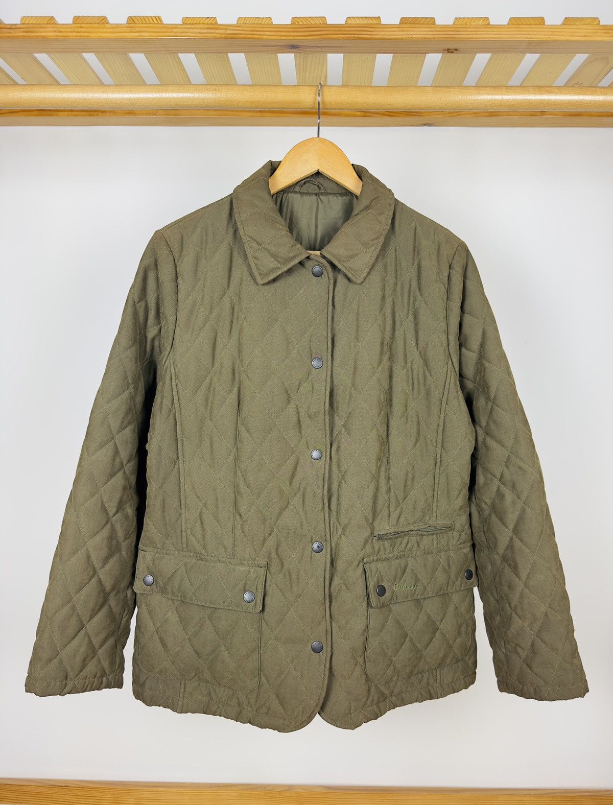 Barbour Vintage Barbour Cynthia Micro Fibre Quilt Jacket Size US 12 Size XL / US 12-14 / IT 48-50 - 1 Thumbnail