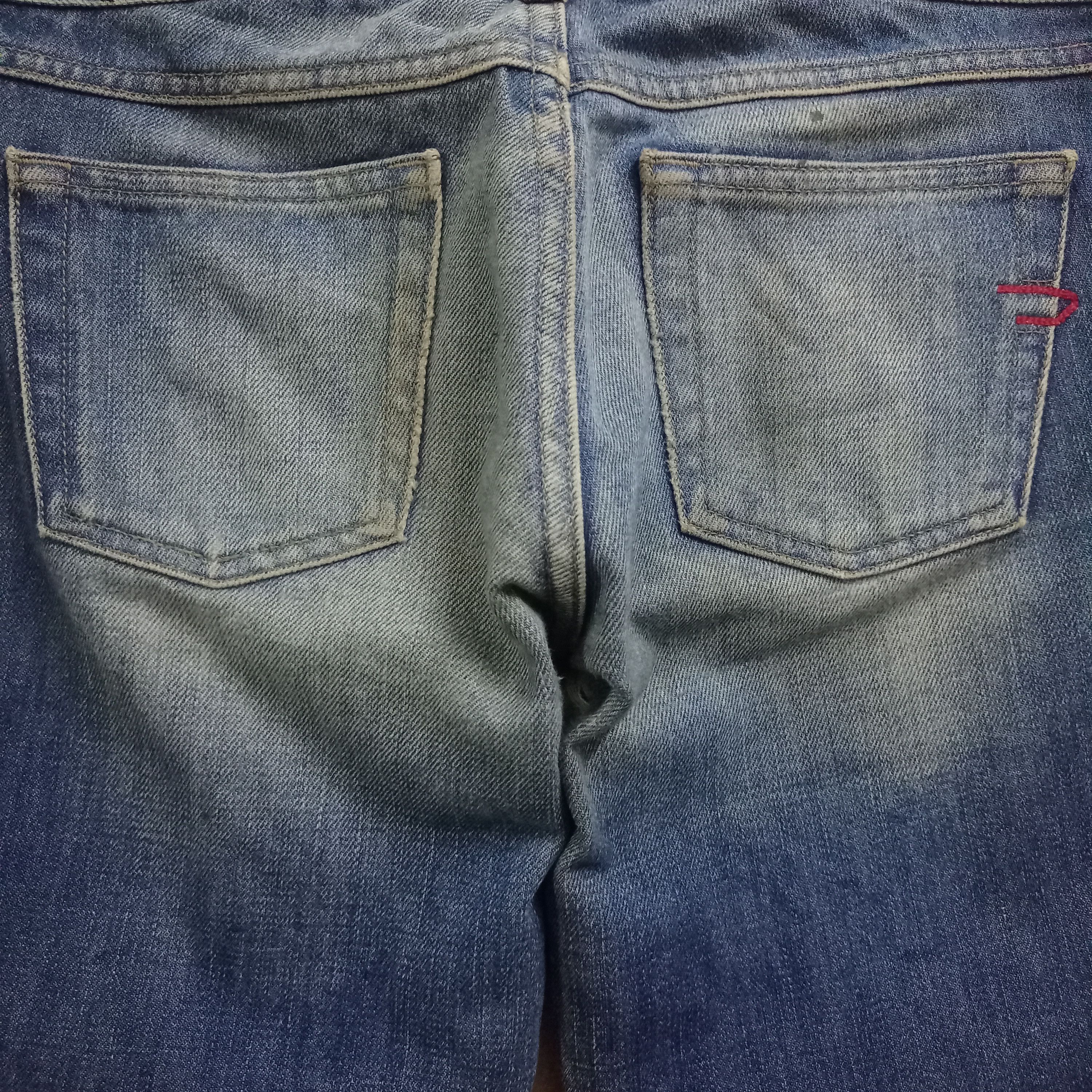 Diesel Vintage Diesel Blue Wash Distressed Flared Jeans Size 30" / US 8 / IT 44 - 6 Thumbnail