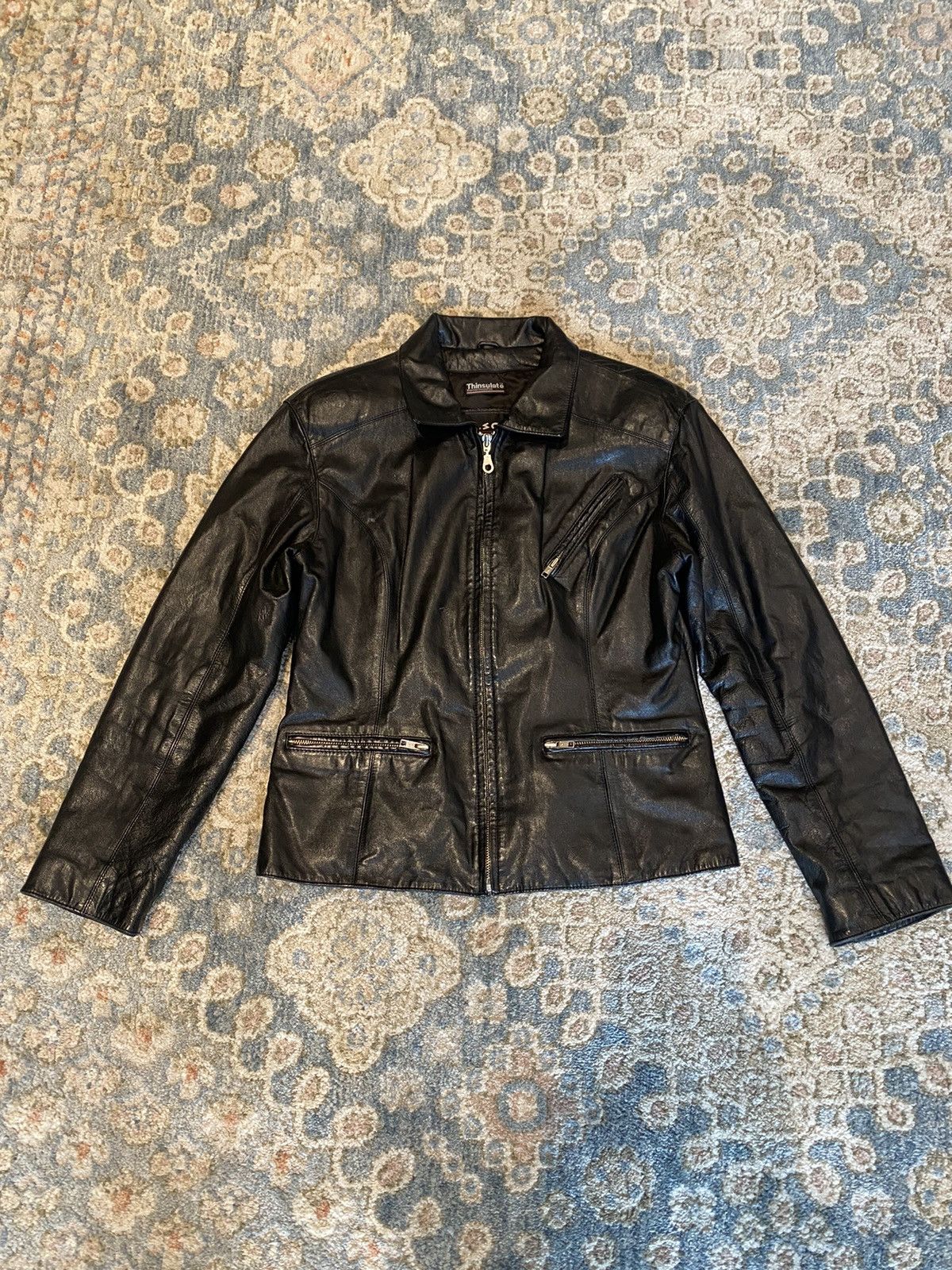 Wilson’s Thinsulate Black Leather Jacket