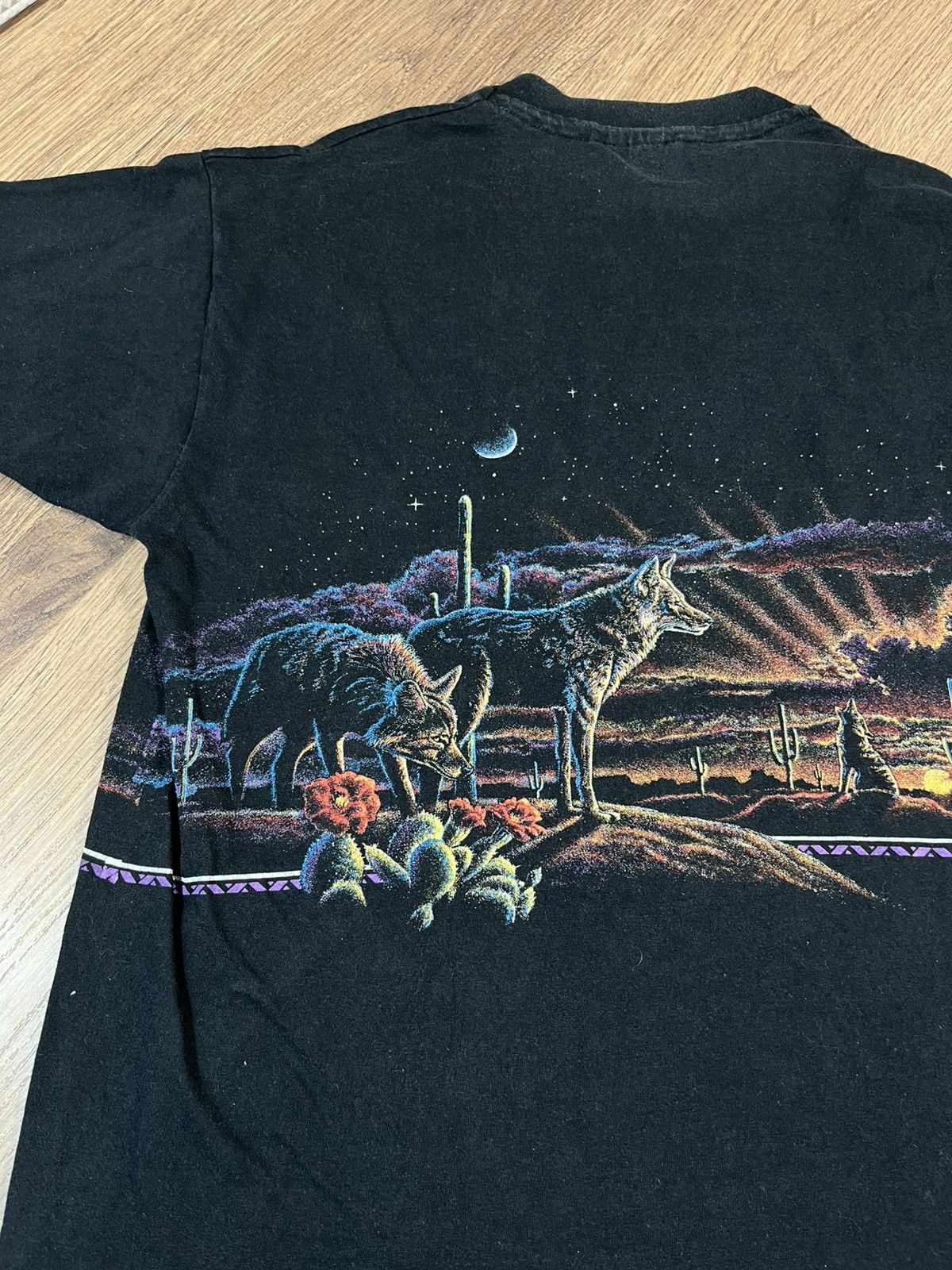 Vintage Vintage 90s Nevada T Shirt Wolf Size US XL / EU 56 / 4 - 10 Thumbnail