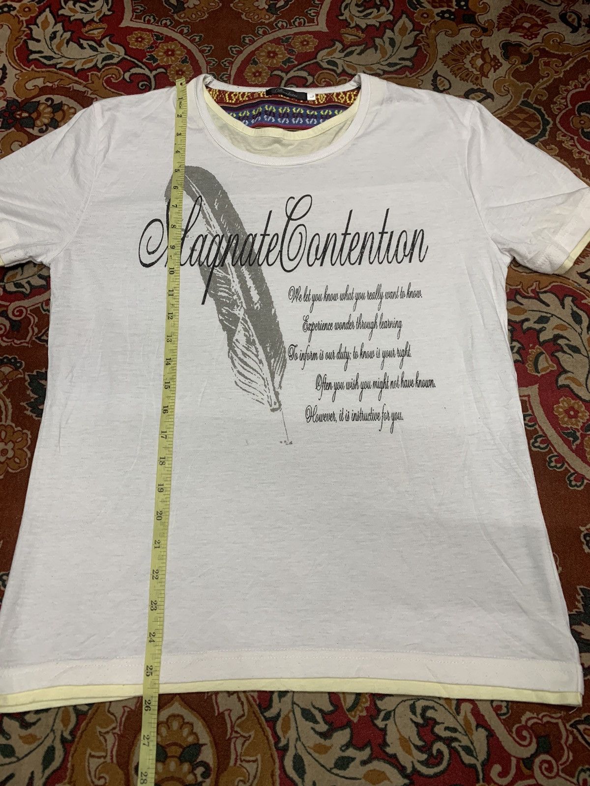 Hysteric Glamour × If Six Was Nine × Japanese Brand Dealetti double layers qoute style Size US M / EU 48-50 / 2 - 7 Thumbnail